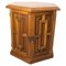 French Nightstand in Exotic Wood and Iron, 1960, Image 1