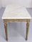 French Louis XVI Painted Wood and Marble Top Coffee Table 3