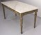 French Louis XVI Painted Wood and Marble Top Coffee Table 5