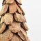 Árbol de Navidad de madera rústica tallada a mano, Imagen 3