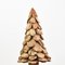 Árbol de Navidad de madera rústica tallada a mano, Imagen 1