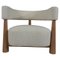 Fauteuils en Bois et Boucle Blanche, Italie, Set de 2 5