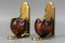 Vintage Brass and Wooden Apples Bookends, 1970s, Set of 2 3