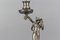 French Art Nouveau Pewter Candlestick with Lady Sculpture, 1920s, Image 5