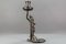 French Art Nouveau Pewter Candlestick with Lady Sculpture, 1920s, Image 9