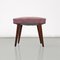 Italian Modern Footstool in Wood and Pink Velvet, 1960 2