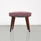 Repose-Pied Moderne en Bois et Velours Rose, Italie, 1960 2