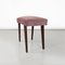 Italian Modern Footstool in Wood and Pink Velvet, 1960 4