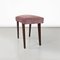 Repose-Pied Moderne en Bois et Velours Rose, Italie, 1960 4