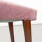 Italian Modern Footstool in Wood and Pink Velvet, 1960 11