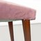 Italian Modern Footstool in Wood and Pink Velvet, 1960, Image 11