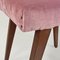 Italian Modern Footstool in Wood and Pink Velvet, 1960, Image 7