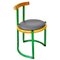 Italian Chair in Green Metal by Tito Agnoli, 1960, Image 1