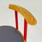 Silla italiana de metal rojo de Tito Agnoli, 1960, Imagen 7