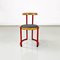 Italienischer Stuhl aus rotem Metall von Tito Agnoli, 1960 3
