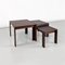 Italian Wooden Removable Coffee Tables by Afra and Tobia Scarpa for Cassina, 1965, Set of 3 2