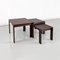 Italian Wooden Removable Coffee Tables by Afra and Tobia Scarpa for Cassina, 1965, Set of 3, Image 2