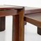 Italian Wooden Removable Coffee Tables by Afra and Tobia Scarpa for Cassina, 1965, Set of 3, Image 8