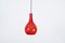 Red Murano Cased Glass and Brass Pendant from Stilnovo, 1950s, Image 2