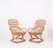 Fauteuils Mid-Century en Osier et Rotin par Tito Agnoli, Italie, 1960s, Set de 2 15