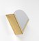 Italian Triangular Sconce in Brass and White Acrylic Glass, 1970s 16