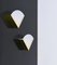 Italian Triangular Sconce in Brass and White Acrylic Glass, 1970s, Image 2