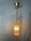 Italian Caged Amber Glass Ceiling Light 4