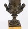 Urnes Campana Antique en Bronze et en Marbre de Sienne, 1800s, Set de 2 8