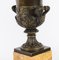 Urnas Campana antiguas de bronce y mármol de Siena, década de 1800. Juego de 2, Imagen 17