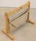 Vintage Furbo Magazine Rack in Oak from BRDR 8