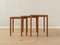 Tavolini ad incastro vintage di Niels Bach, anni '60, set di 3, Immagine 3