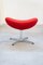 Egg Chair with Pouf by Arne Jacobsen for Fritz Hansen, 1980s, Set of 2 5