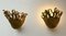 French Flame Gilt Metal Sconces by Fondica, 1990s, Set of 2 11