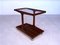 Vintage German Serving Bar Cart in Walnut with Glass Top, 1960s, Image 1