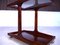 Vintage German Serving Bar Cart in Walnut with Glass Top, 1960s, Image 4