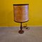 Teak Table Lamp with Carvings, 1960s, Image 1