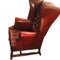 Leather Wing Armchair by Valenti Spain 2