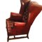 Leather Wing Armchair by Valenti Spain, Image 2