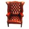 Leather Wing Armchair by Valenti Spain 1