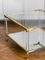Coffee Table in Methacrylate and Brass, 1970 4