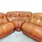 Modular Sofa in Leather, 1970s, Set of 5 9