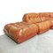 Modular Sofa in Leather, 1970s, Set of 5 6