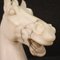 Artista italiano, Escultura de cabeza de caballo, Principios del siglo XX, Mármol, Imagen 3