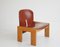 925 Chair in Leather and Wood by Afra and Tobia Scarpa for Cassina, 1960s 1