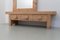 Swedish Modern Pine Bench and Mirror by Ruben Ward for Fröseke, 1970s, Set of 2 8