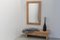 Swedish Modern Pine Bench and Mirror by Ruben Ward for Fröseke, 1970s, Set of 2 15