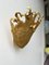 French Flame Gilt Metal Sconce by Fondica, 1990s, Image 3