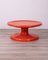 Italienischer Vintage Tisch aus rotem Kunststoff, 1970er 2