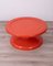 Vintage Italian Table in Red Plastic, 1970s 4