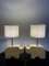 Vintage Italian Table Lamps in Travertine, 1970, Set of 2 3